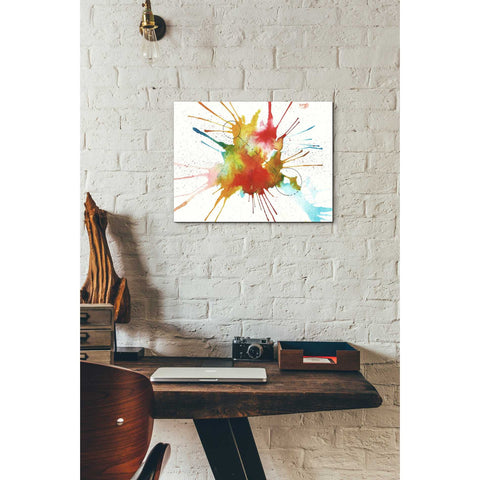 Image of 'Watercolor Splat' by Craig Snodgrass, Canvas Wall Art,12 x 16