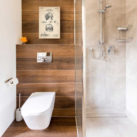 Image of 'Welding Goggles Blueprint Patent Parchment' Canvas Wall Art,12 x 18