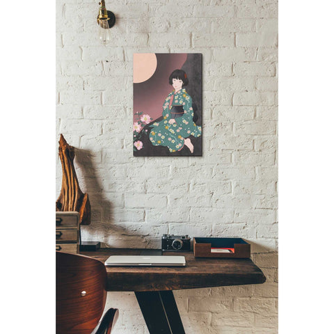 Image of 'Sazanka' by Sai Tamiya, Canvas Wall Art,12 x 18