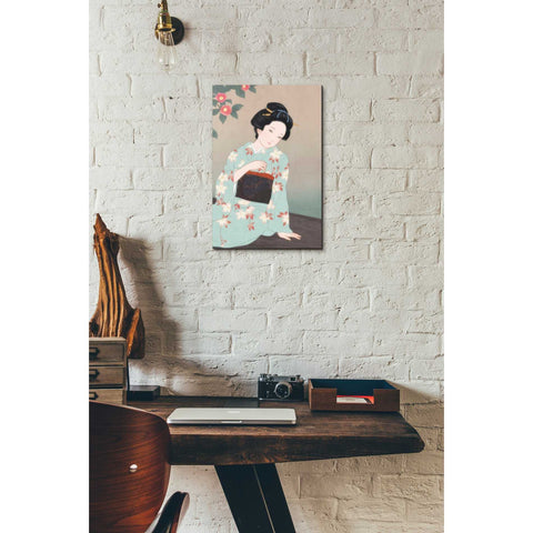 Image of 'Tsubaki' by Sai Tamiya, Canvas Wall Art,12 x 18