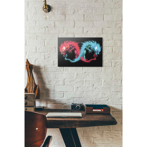 Image of 'Double Dragon' by Michael StewArt, Canvas Wall Art,12 x 18