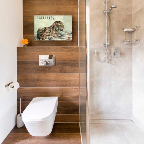 Image of 'Tiger Relaxing' by River Han, Canvas Wall Art,12 x 18