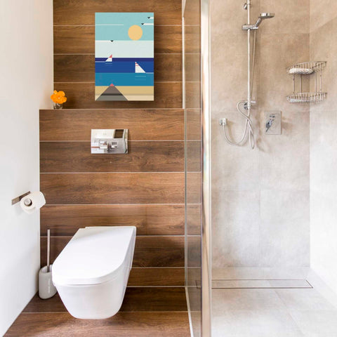 Image of 'Quiet Sea' by Antony Squizzato, Canvas Wall Art,12 x 18