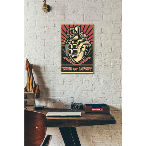 Image of 'War or Love' Canvas Wall Art,12 x 18