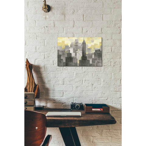 Image of 'City Blocks Neutral' by Albena Hristova, Canvas Wall Art,18 x 12