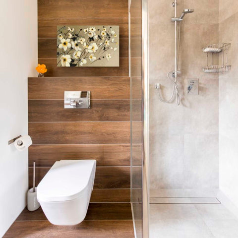 Image of 'Anemones Japonaises Blancs' by Shirley Novak, Canvas Wall Art,18 x 12