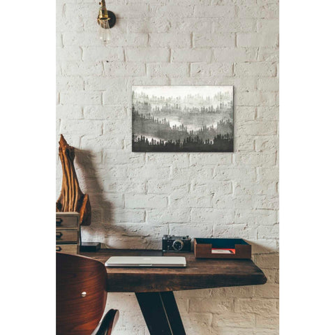 Image of 'Mountainscape Silver' by Michael Mullan, Canvas Wall Art,18 x 12