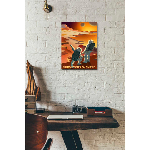 Image of 'Mars Explorer Series: Surveyors Wanted' Canvas Wall Art,12 x 18