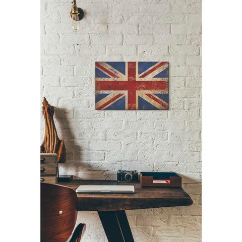 Image of 'Union Jack' by Ryan Fowler, Canvas Wall Art,12 x 18
