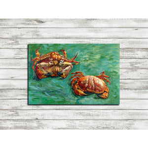 'Two Crabs' by Vincent Van Gogh Canvas Wall Art,12 x 18