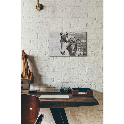 Image of 'Portrait of a Horse' by Irena Orlov, Canvas Wall Art,18 x 12