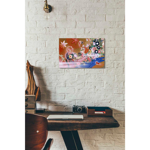 Image of 'Flowers Peacock' by Zigen Tanabe, Giclee Canvas Wall Art