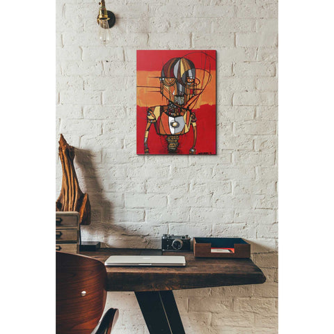 Image of 'Segmented Man Orange' by Craig Snodgrass, Canvas Wall Art,12 x 18