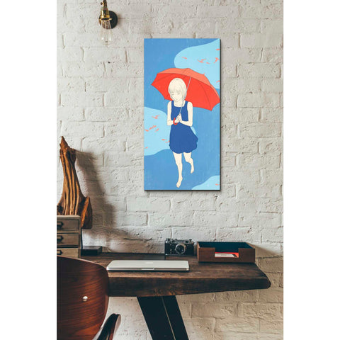 Image of 'Afternoon Fish' by Sai Tamiya, Canvas Wall Art,12 x 24