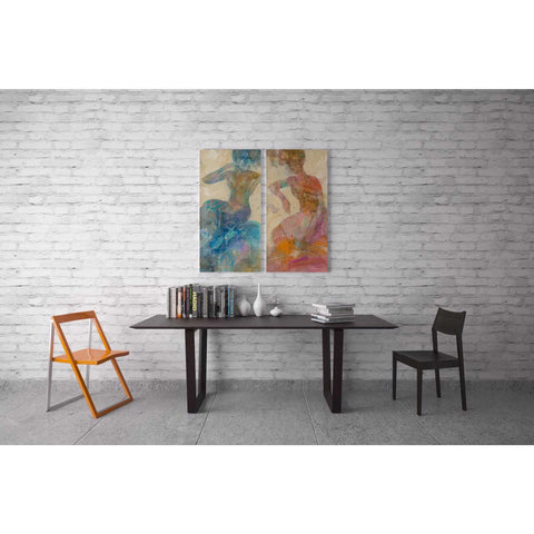 Image of 'Swirling Still Life' by Albena Hristova, Canvas Wall Art,24 x 12