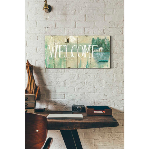 Image of 'Waterside Lodge III' by Daphne Brissonet, Canvas Wall Art,12 x 24