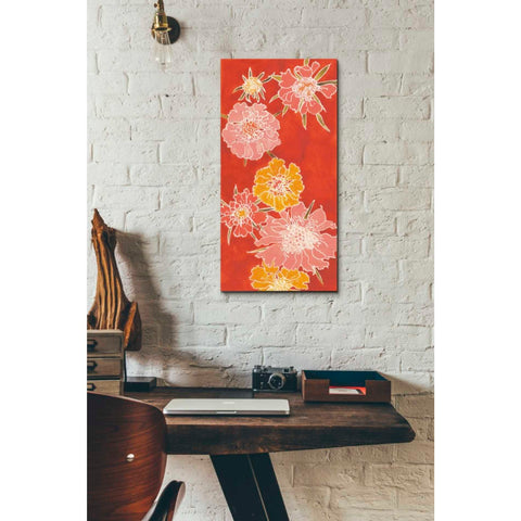 Image of 'Cloisonne Beauty I' by Shirley Novak, Canvas Wall Art,24 x 12