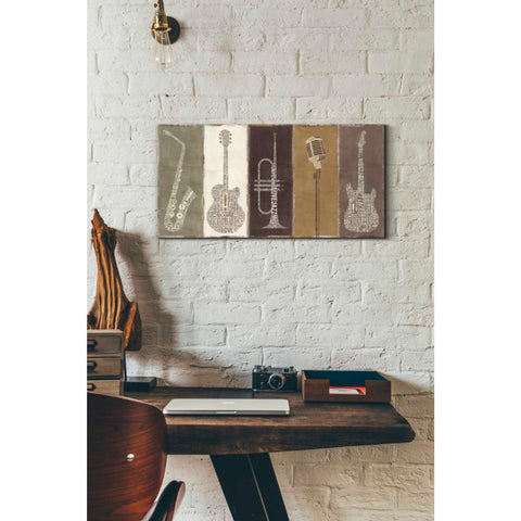 Image of 'Type Band Neutral Panel' by Michael Mullan, Canvas Wall Art,24 x 12