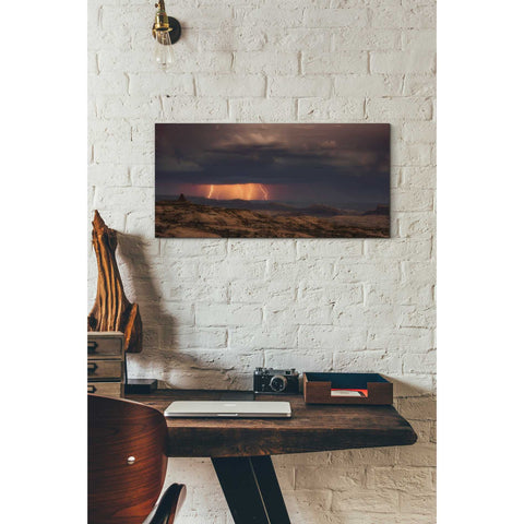 Image of 'Arches Light Snow' by Darren White, Canvas Wall Art,12 x 24