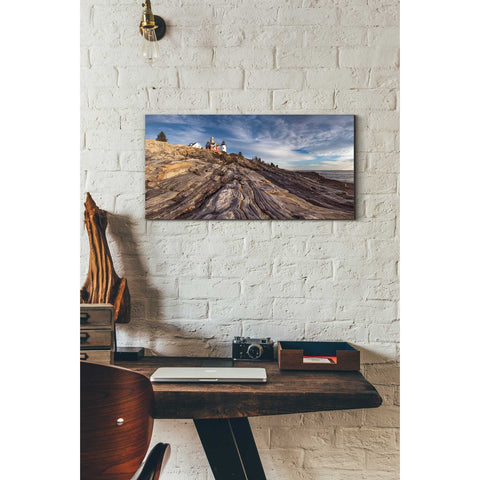Image of 'Pemaquid Point' by Darren White, Canvas Wall Art,12 x 24
