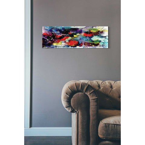 Image of 'Watercolor Nebula 2.0' by Craig Snodgrass, Canvas Wall Art,12 x 36