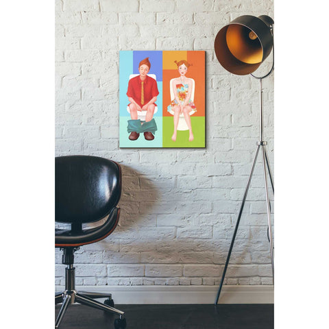 Image of 'Boy Meets Girl' by Sai Tamiya, Canvas Wall Art,16 x 18