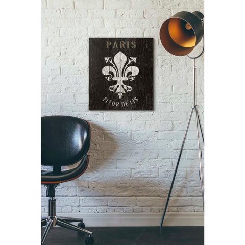 Image of 'Refurbished Fleur-de-lis' by Wild Apple Portfolio, Canvas Wall Art,16 x 18