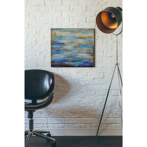 Image of 'Blue Bay Jazz' by Erin Ashley Canvas Wall Art,18 x 16