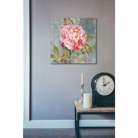 Image of 'Peonies and Paisley II' by Danhui Nai, Canvas Wall Art,18 x 18