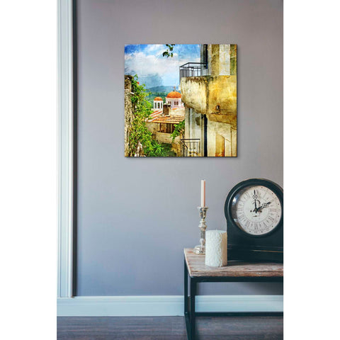 Image of 'Santorini II' Canvas Wall Art,18 x 18