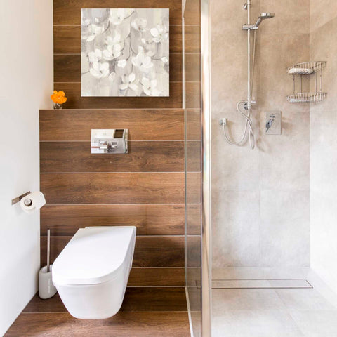 Image of 'Magnolias in Spring II Neutral' by Albena Hristova, Canvas Wall Art,18 x 18