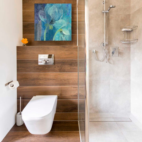 Image of 'Moonlight Garden' by Albena Hristova, Canvas Wall Art,18 x 18