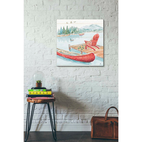 Image of 'Lake Moments IV' by Daphne Brissonet, Canvas Wall Art,18 x 18