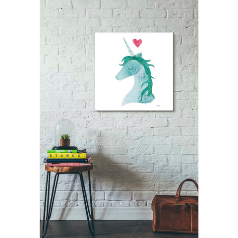 Image of 'Unicorn Magic II' by Melissa Averinos, Canvas Wall Art,18 x 18