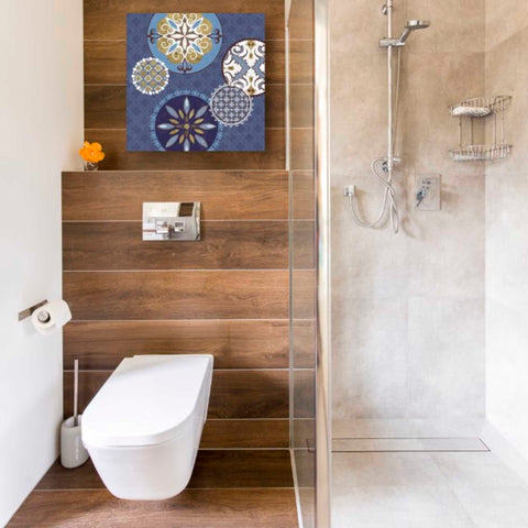 Image of 'Mediterranean Blue II' by Veronique Charron, Canvas Wall Art,18 x 18