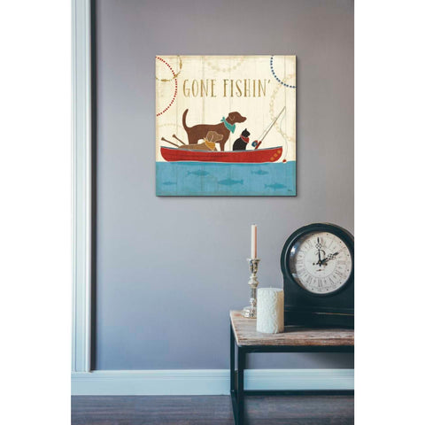 Image of 'Lake Pals III' by Veronique Charron, Canvas Wall Art,18 x 18