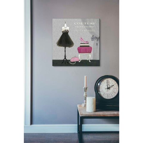 Image of 'Dress Fitting Boutique Sq III' by Marco Fabiano, Canvas Wall Art,18 x 18