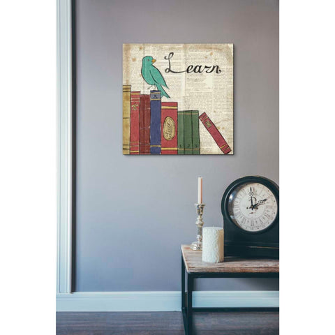 Image of 'Bird Inspiration Learn' by Elyse DeNeige, Canvas Wall Art,18 x 18