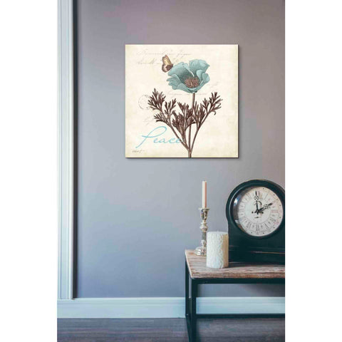 Image of 'Touch of Blue I - Peace' by Katie Pertiet, Canvas Wall Art,18 x 18