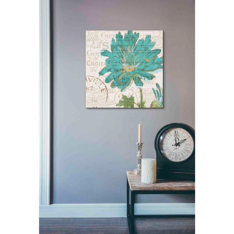 Image of 'Bookshelf Botanical IV' by Katie Pertiet, Canvas Wall Art,18 x 18