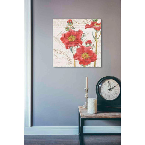 Image of 'Bookshelf Botanical V' by Katie Pertiet, Canvas Wall Art,18 x 18