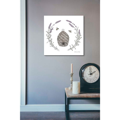 Image of 'Happy to Bee Home II' by Sara Zieve Miller, Canvas Wall Art,18 x 18