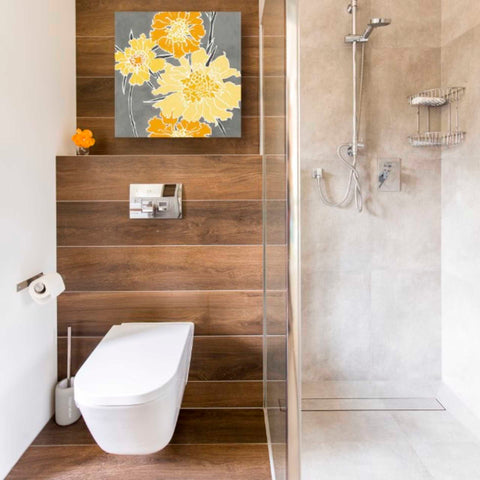 Image of 'Cloisonne Beauty I Gray' by Shirley Novak, Canvas Wall Art,18 x 18