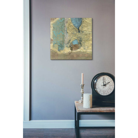 Image of 'Wabi-Sabi Leaf' by Elena Ray Canvas Wall Art,18 x 18