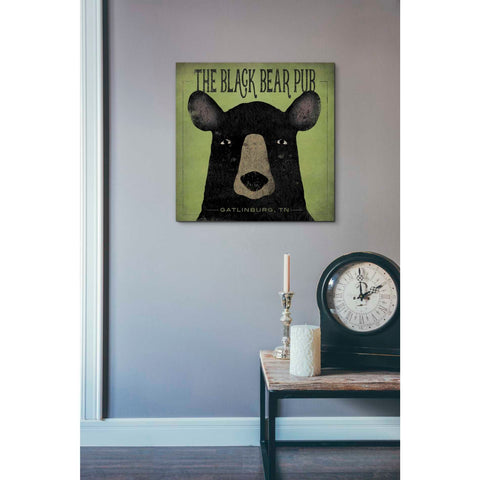 Image of 'The Black Bear Pub' by Ryan Fowler, Canvas Wall Art,18 x 18