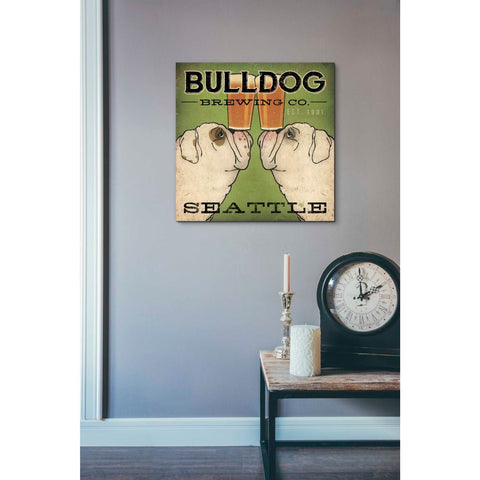 Image of 'Bulldog Brewing Seattle' by Ryan Fowler, Canvas Wall Art,18 x 18