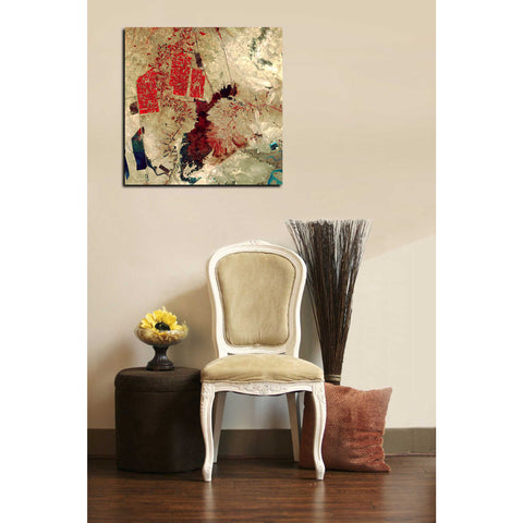 Image of 'Earth As Art: Sloppy Paint Job' Canvas Wall Art,18 x 18