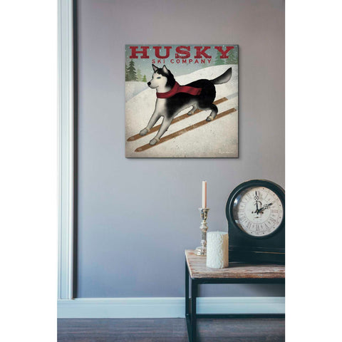 Image of 'Husky Ski Co' by Ryan Fowler, Canvas Wall Art,18 x 18