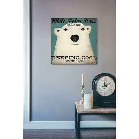 Image of 'Polar Bear Soda Co' by Ryan Fowler, Canvas Wall Art,18 x 18
