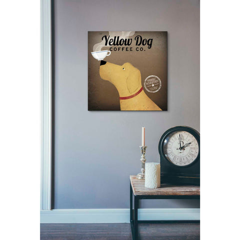 Image of 'Yellow Dog Coffee Co' by Ryan Fowler, Canvas Wall Art,18 x 18